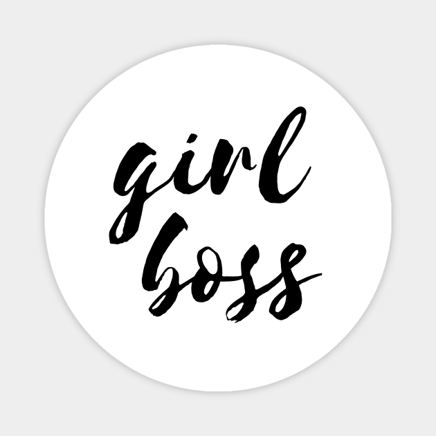 Girl boss quote Magnet by LemonBox